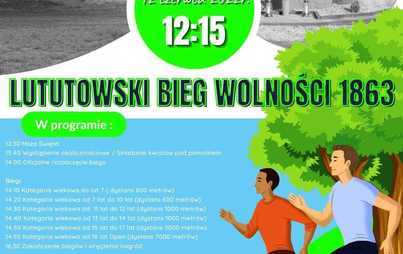 Zdjęcie do Lututowski bieg Wolności 1863